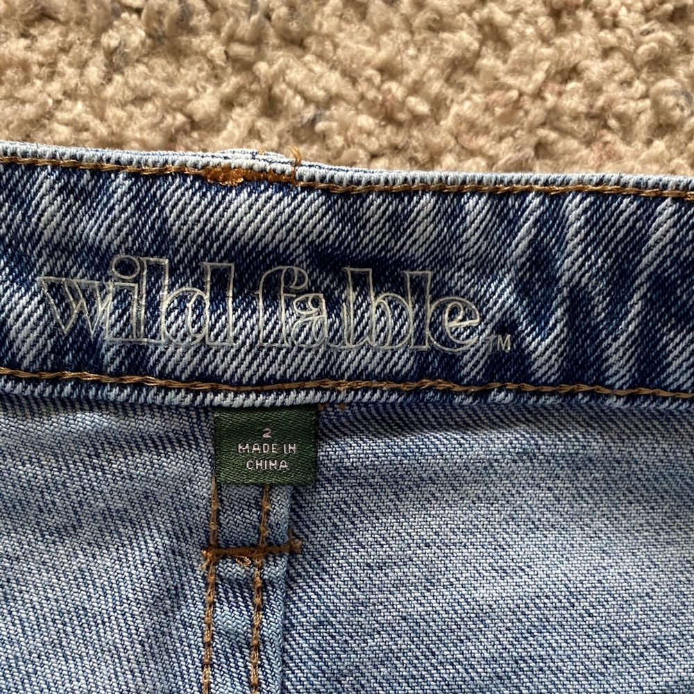 Wild Fable Ripped High Rise Jean Shorts - Picture 2 of 11